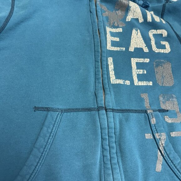 American Eagle Outfitters Hoodie Sweatshirt Womens Large 22.5x27 Prepcore - Picture 4 of 13